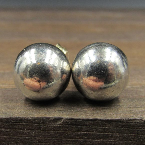 Jewelry - Sterling Silver Small Ball Orb Stud Earrings